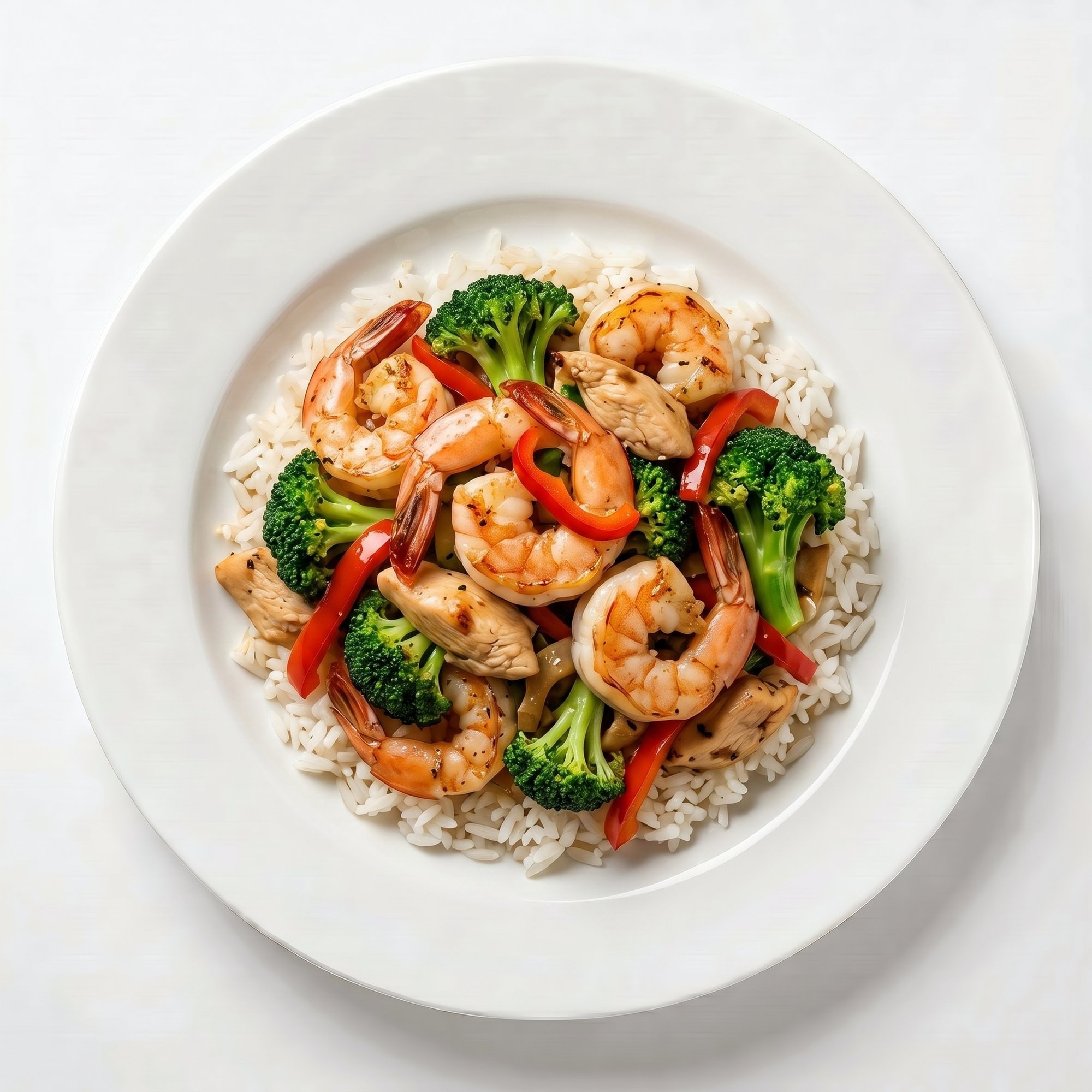 Chicken & Shrimp Stir Fry Lunch