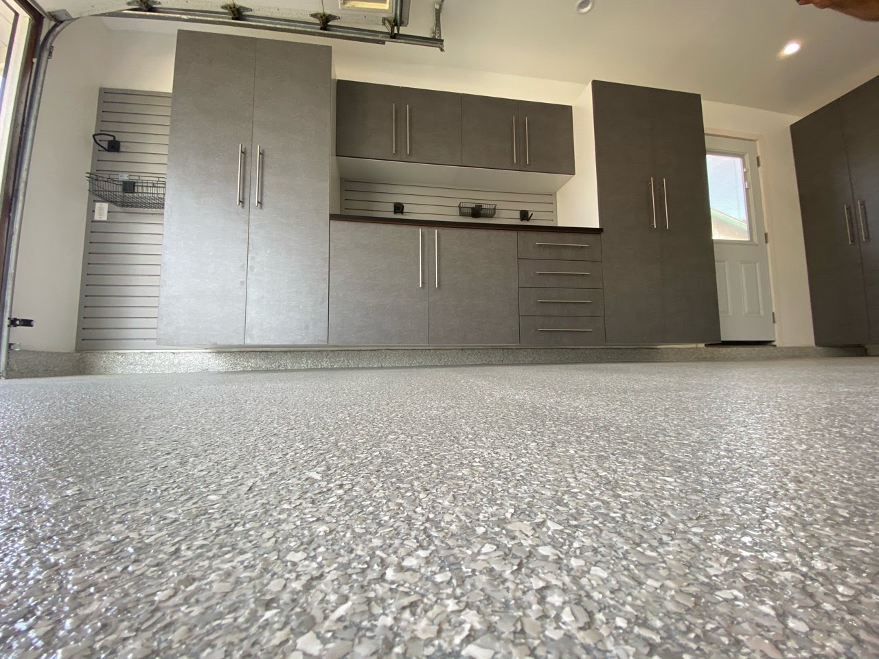 Dusk Floor w/ Windswept Pewter Cabinets