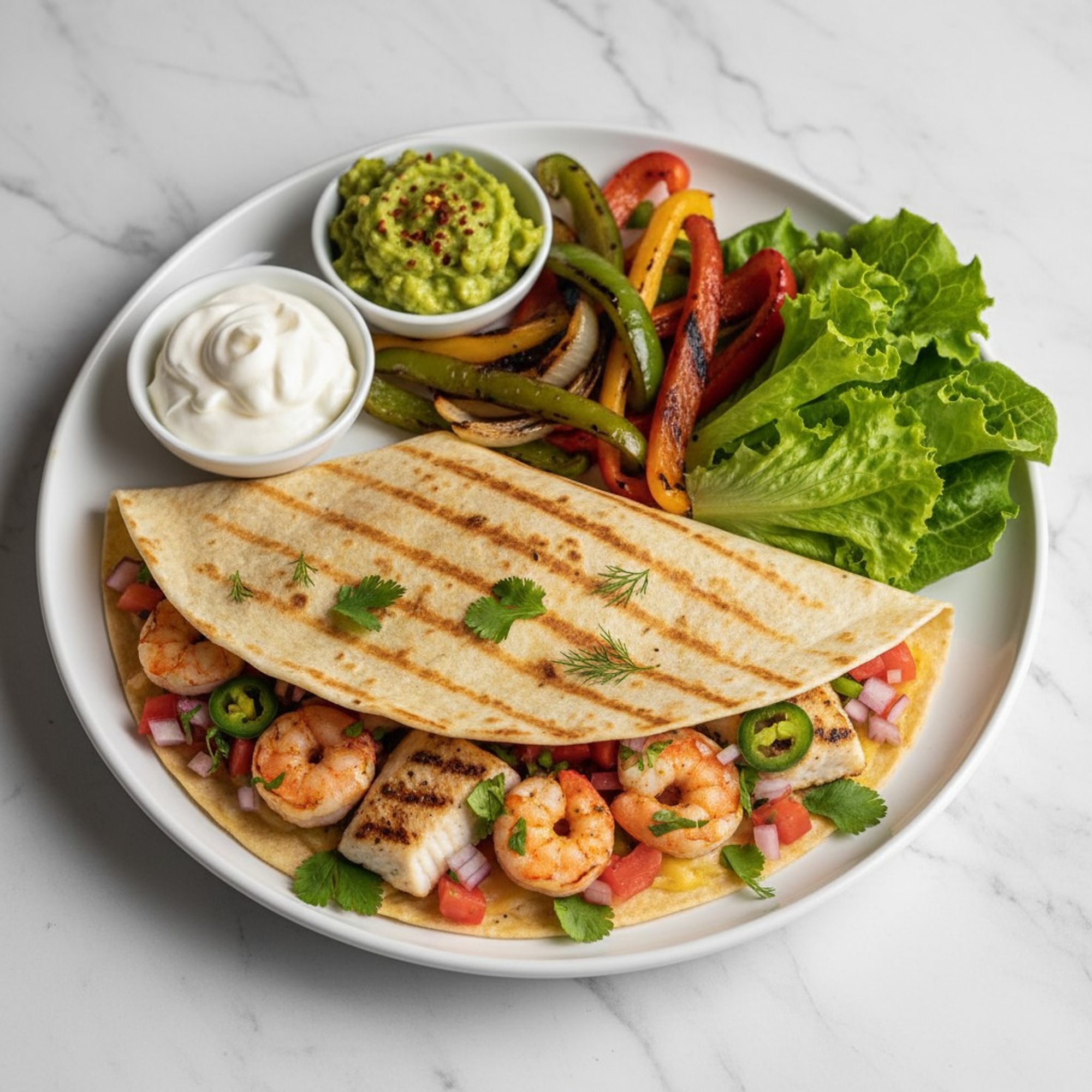 Seafood Quesadilla