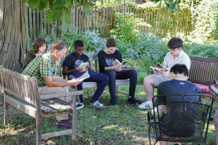 Some days it's best to take the learning outside and take advantage of nature.