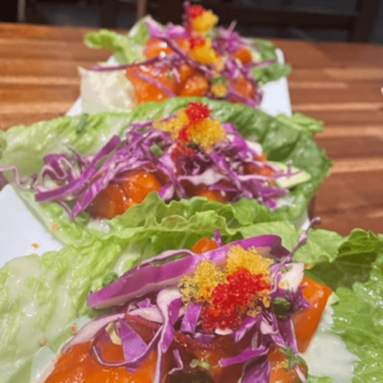 Poke Lettuce Wraps