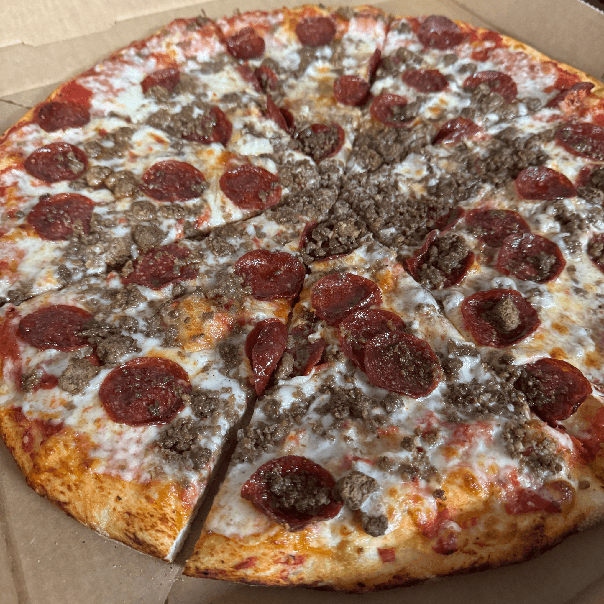 12' Medium All Beef Pizza