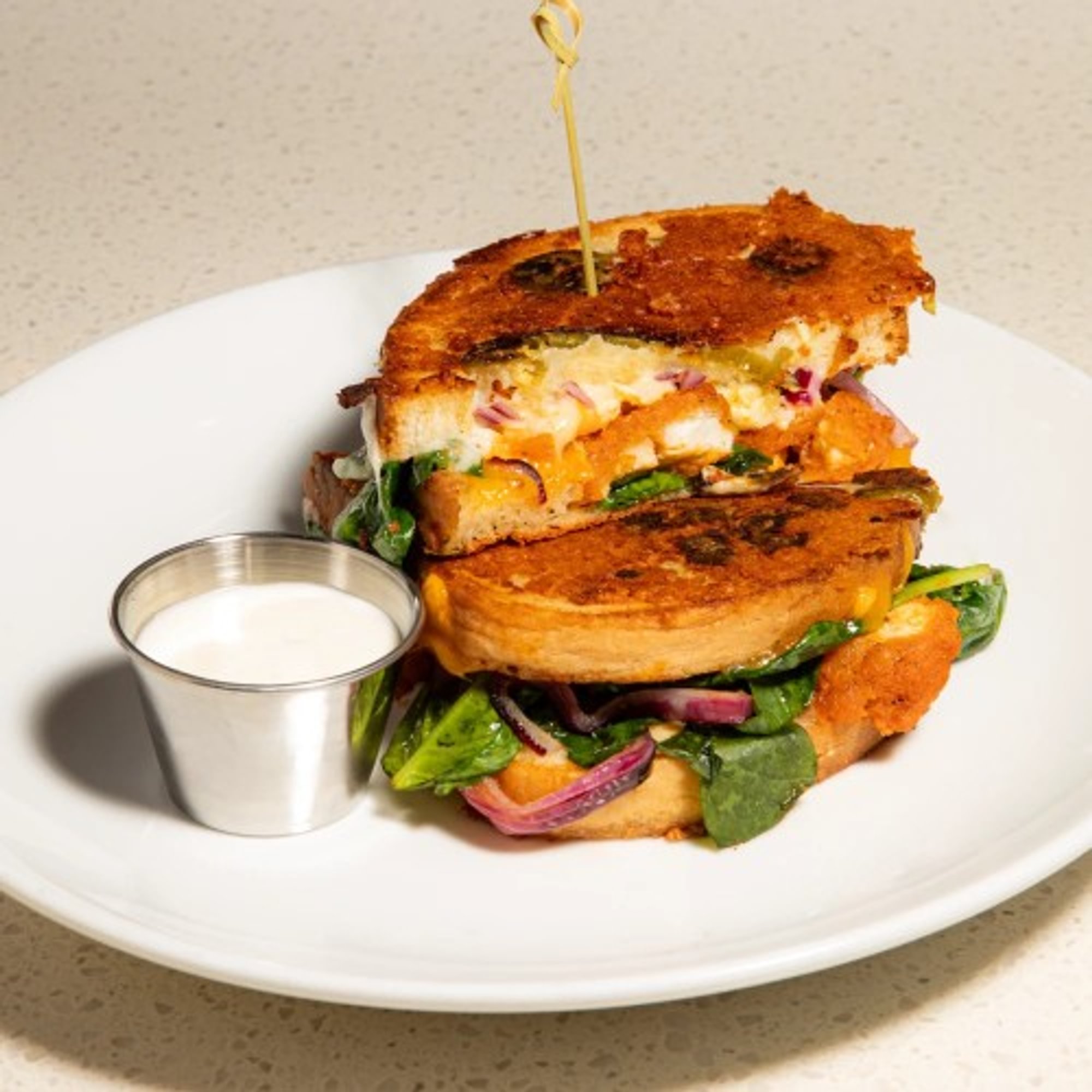 The Buffalo Chicken Grilled Cheese