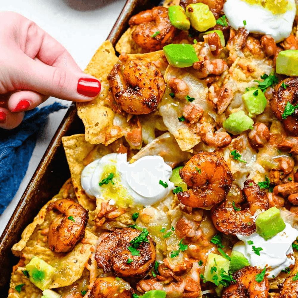 Camaron (Shrimp) Nachos