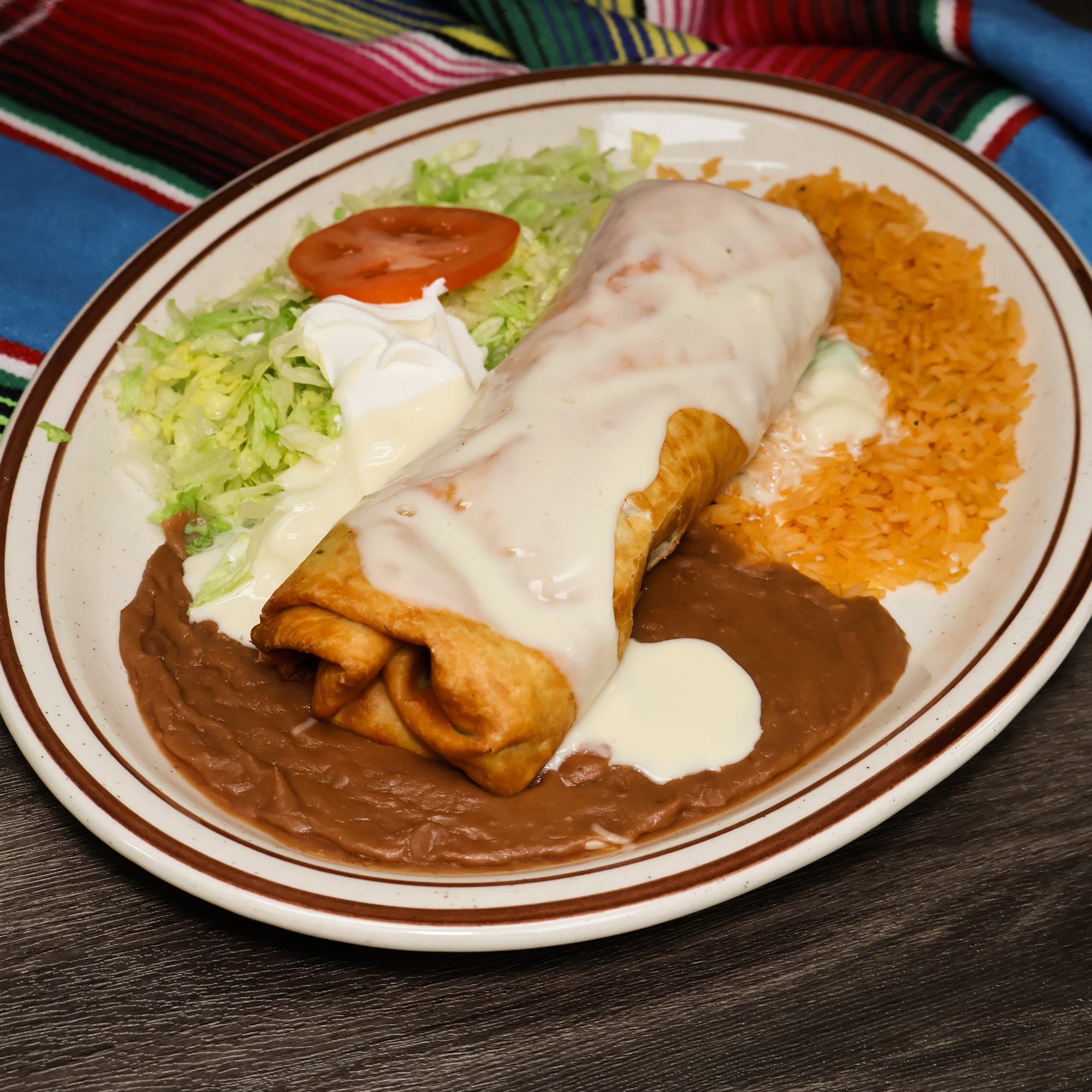 Cheese Steak Burrito Dinner