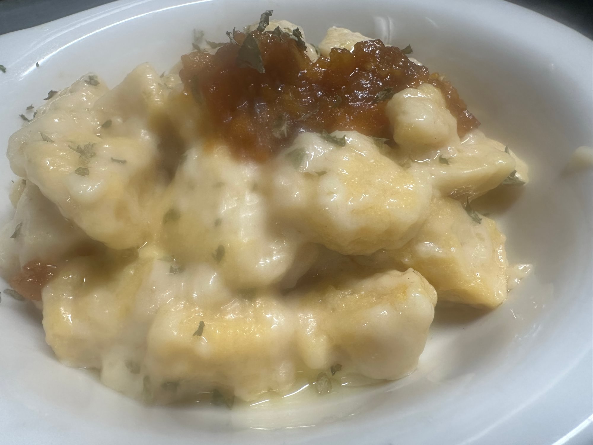 Sweet Potato Gnocchi Alfredo