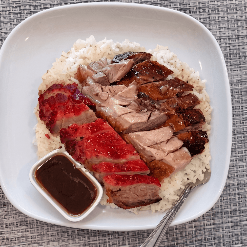 Three Delicacy on Rice / 三拼飯