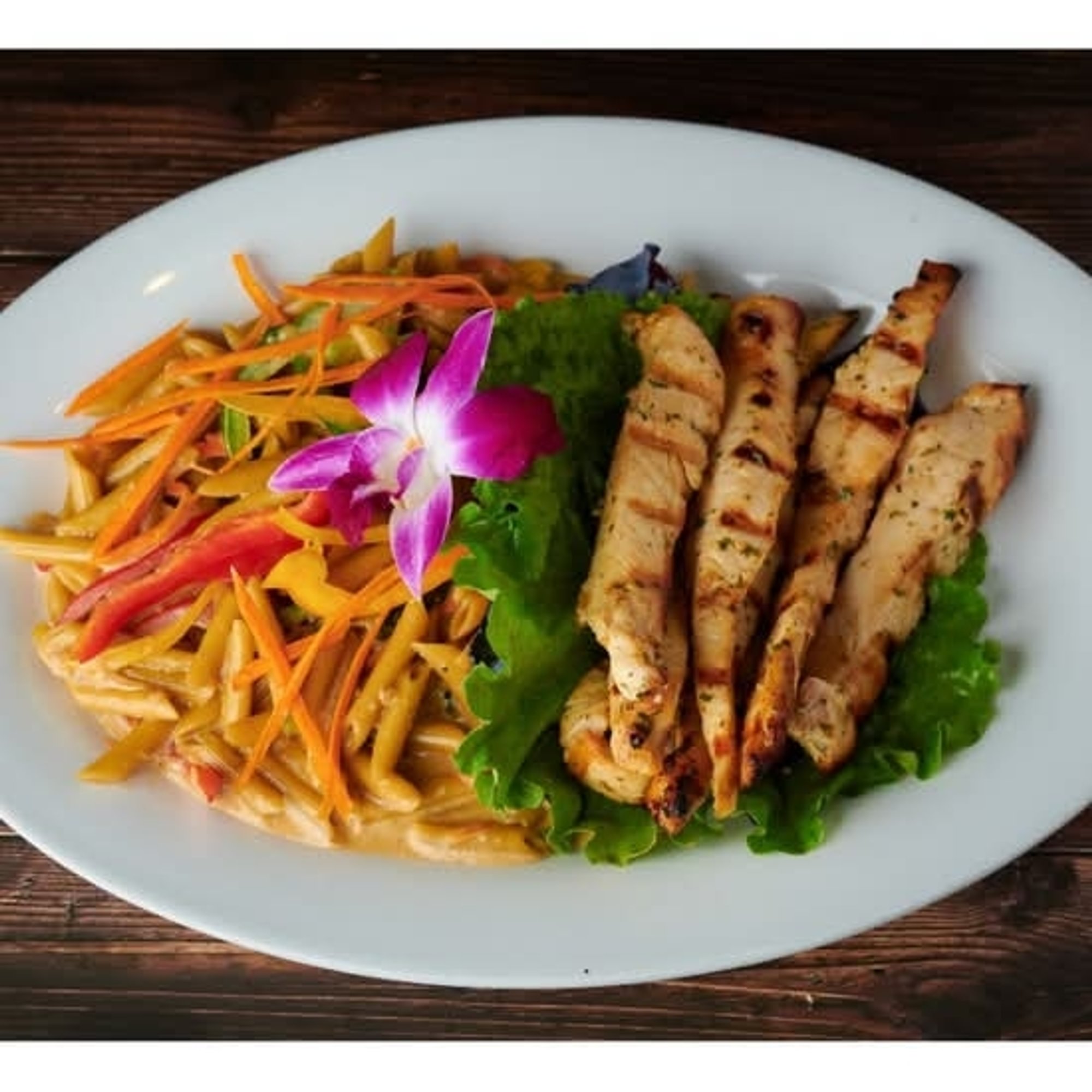Rasta Pasta with Jerk Chicken