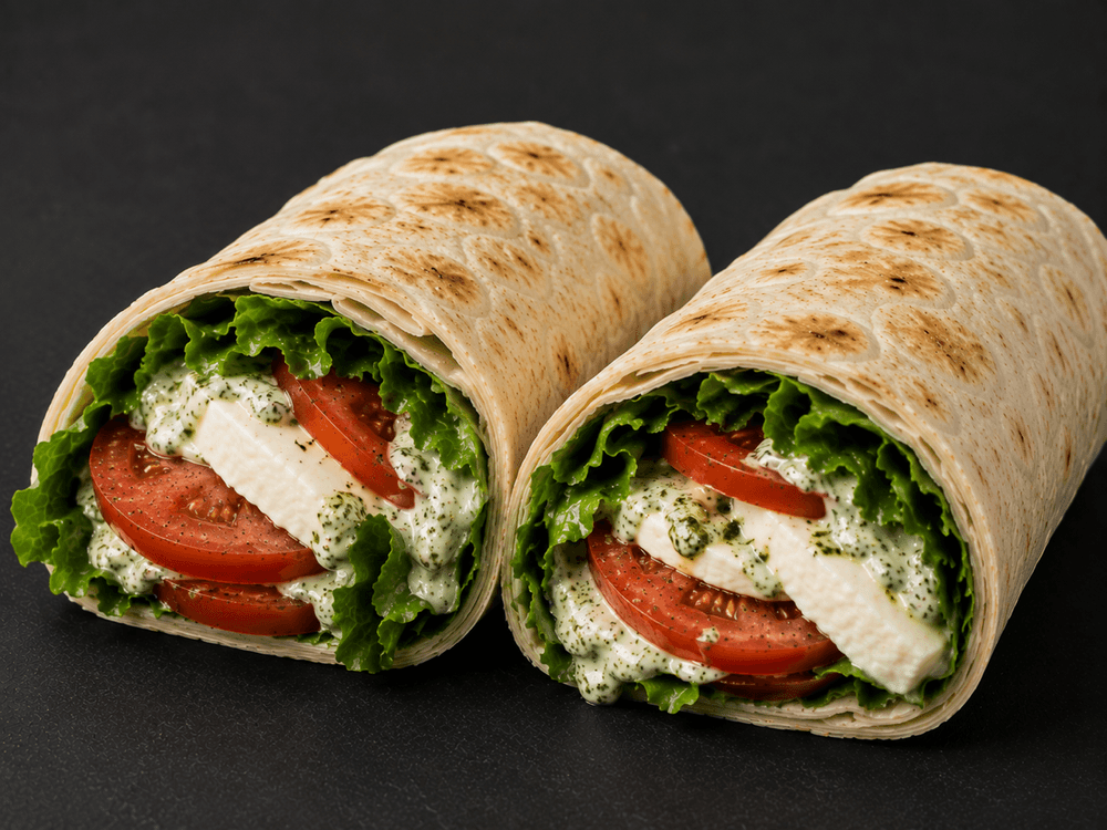 4. Fresh Mozzarella Tomato Basil Wrap