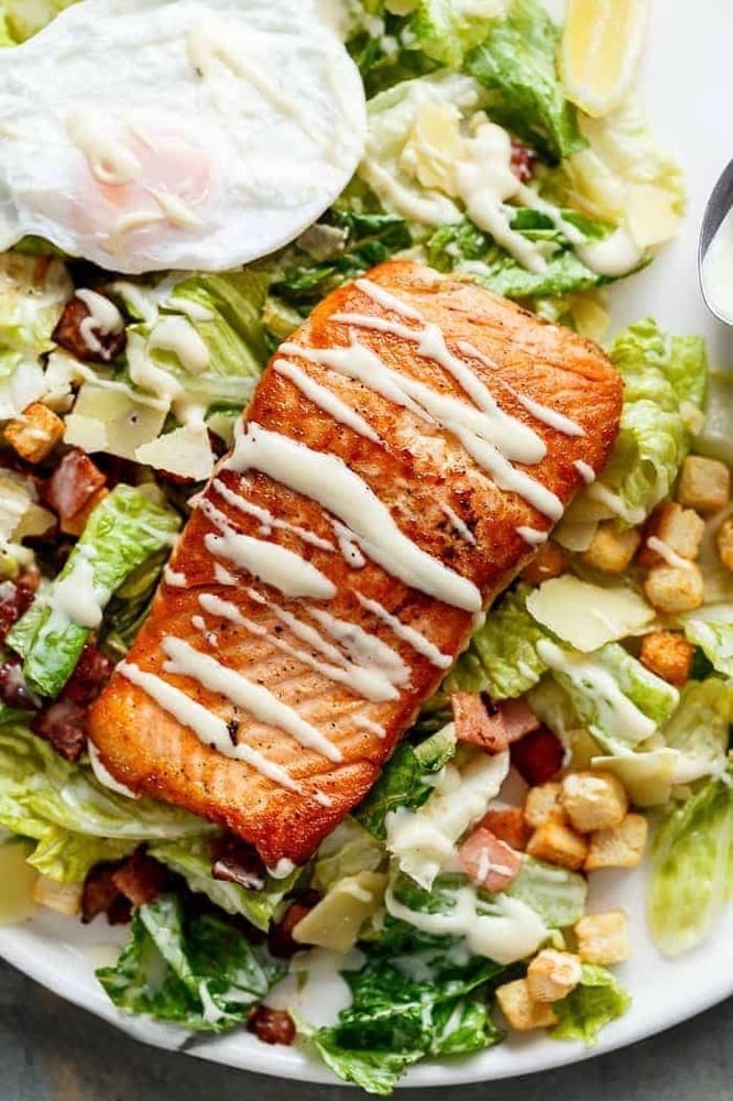 Salmon Caesar Salad