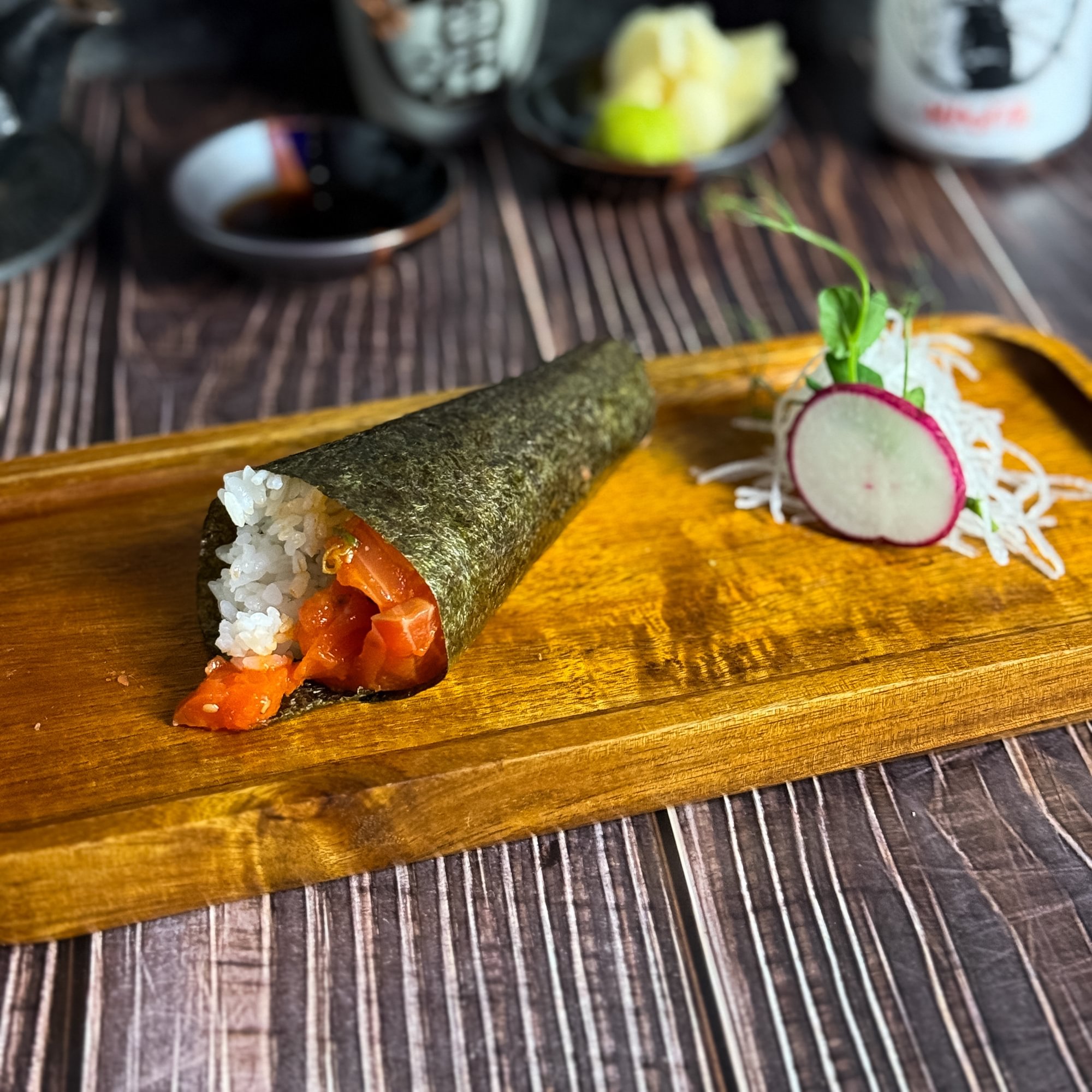 Spicy Salmon Hand Roll