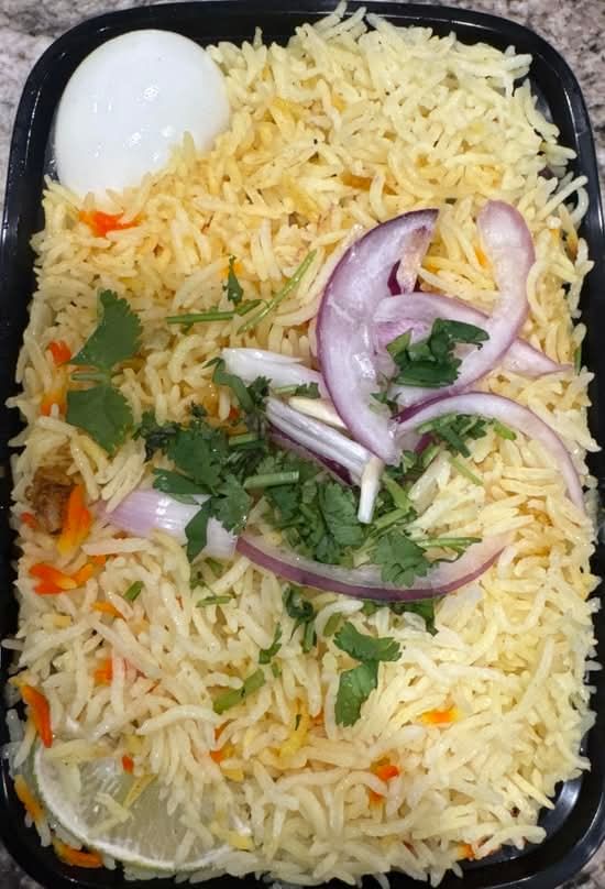3 Inch Full Tray Hyderabadi Goat Dum Biryani