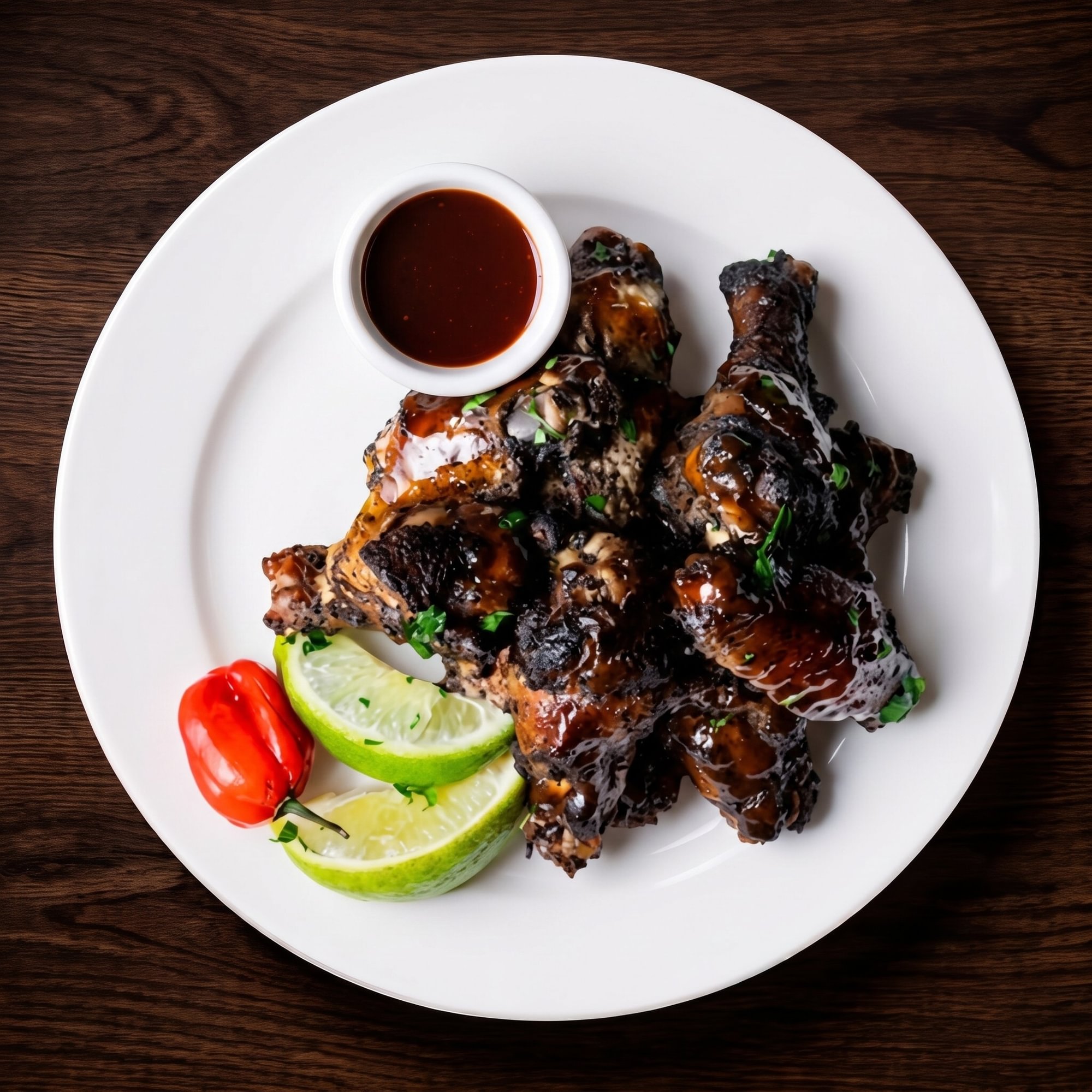 Smoked jerk wings