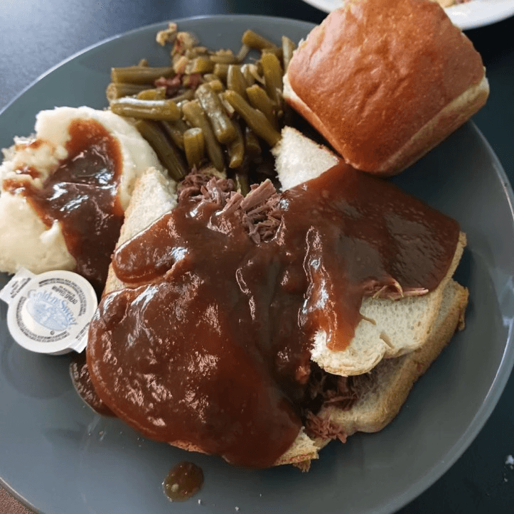 Open Face Hot Beef