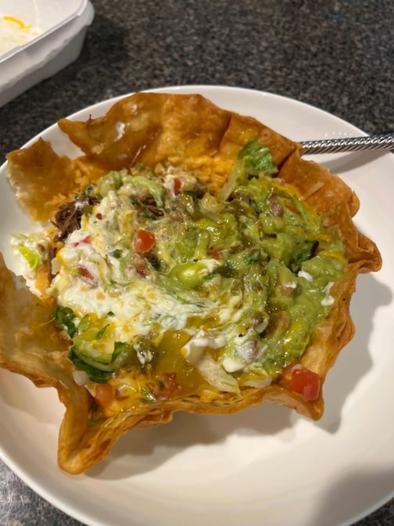 Shredded Beef Taco Salad