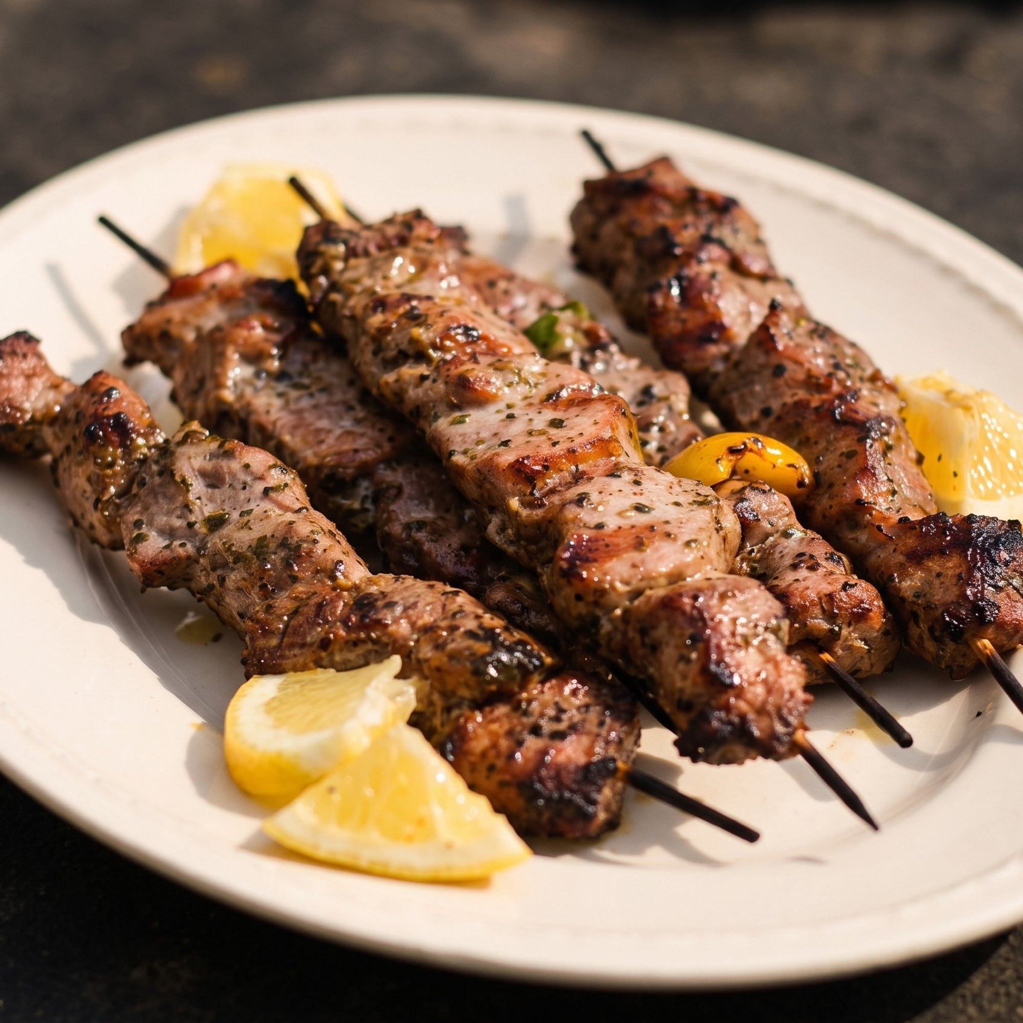 5 Skewers Pork Kebab Plate
