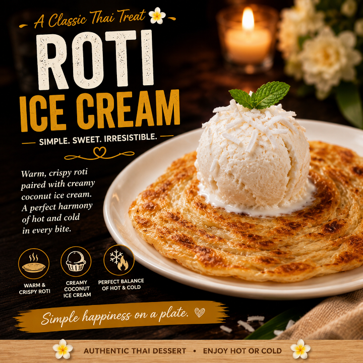 Roti Coconut Ice Cream