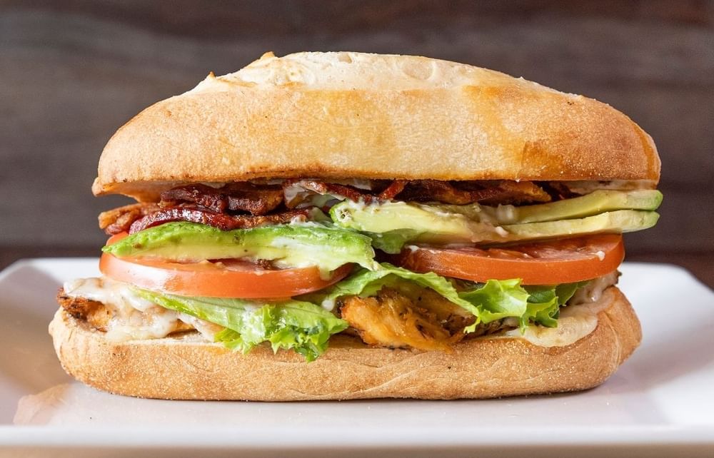 Grilled Chicken Avocado Club Sandwich