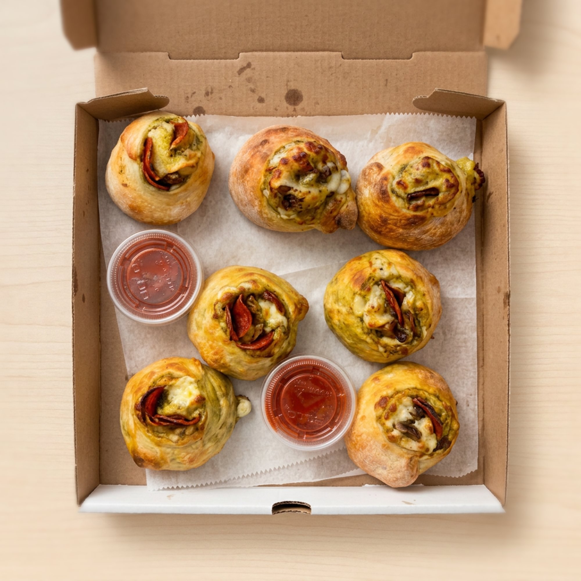 Pepperoni Garlic Knots