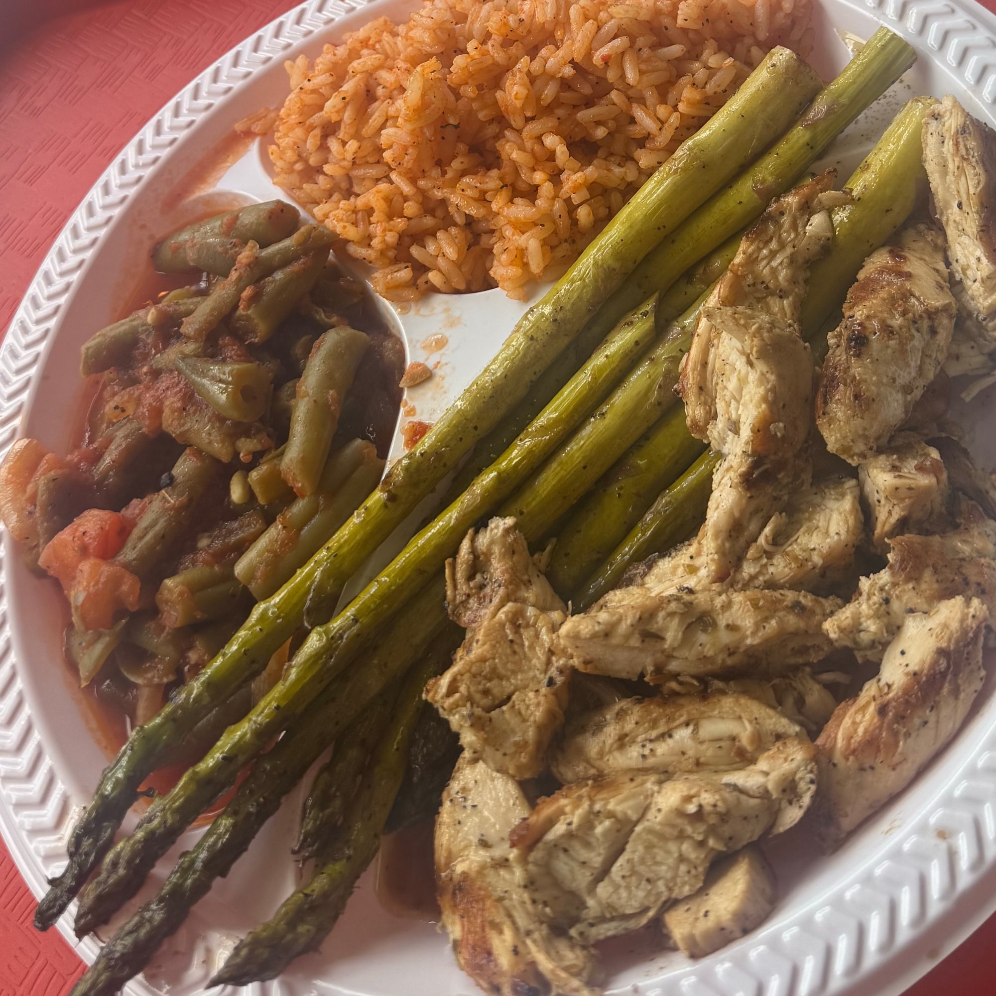 Grilled Chicken Kebab Dinner