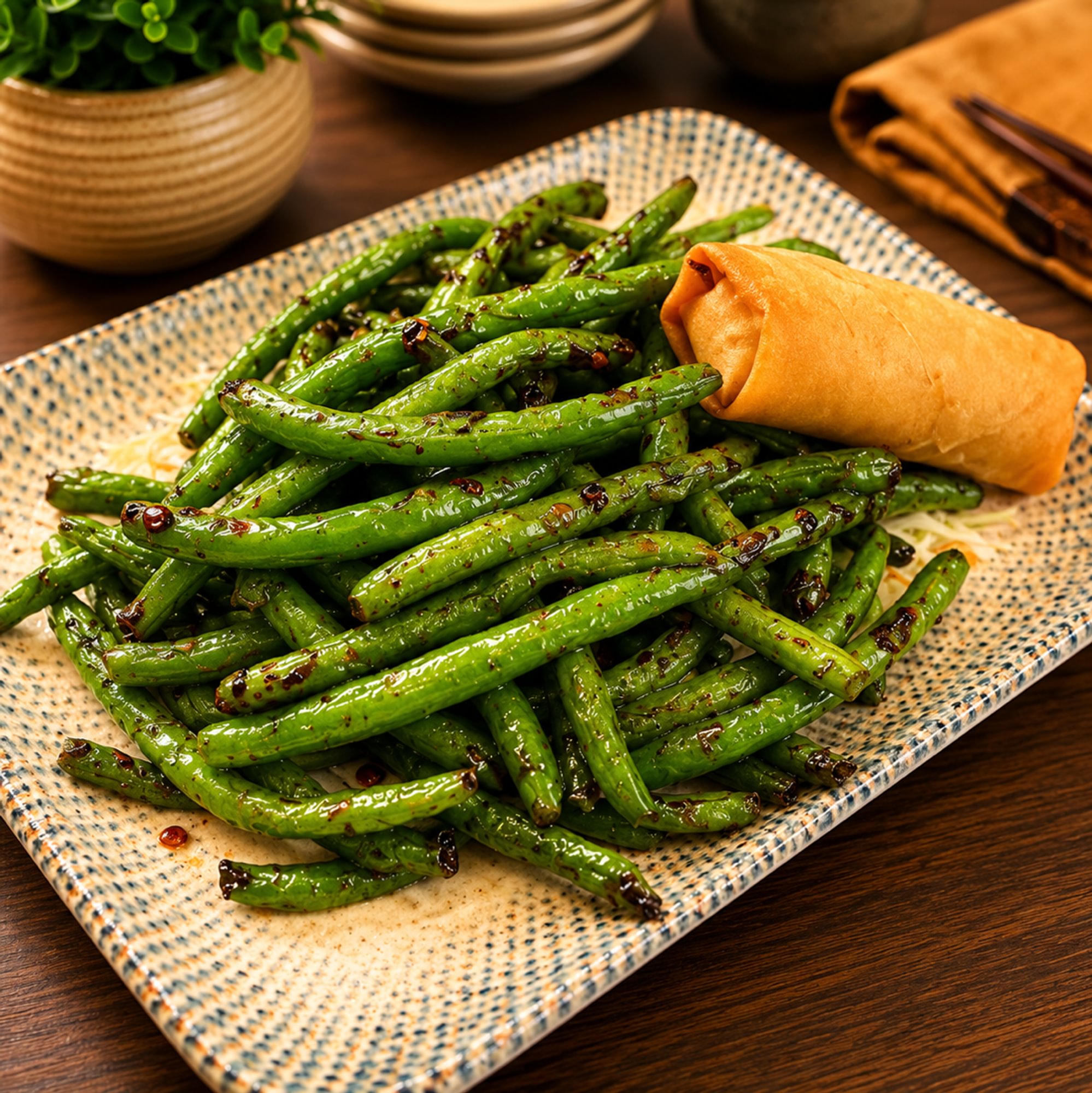 L String Bean Szechuan 干煸四季豆