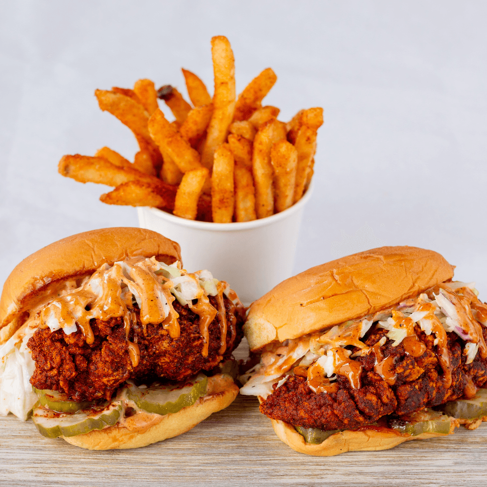 2-Sliders with fries