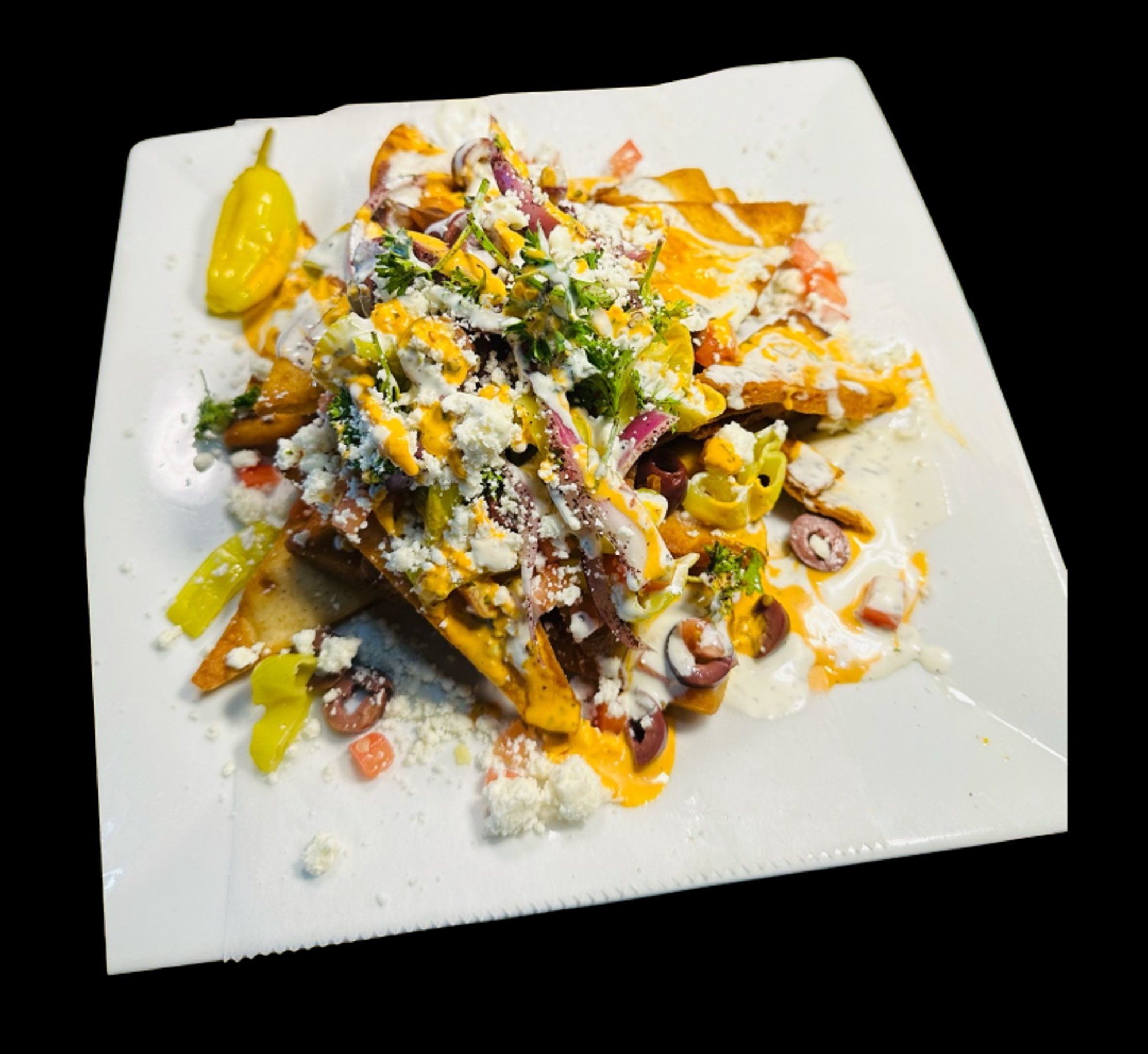 GREEK NACHOS