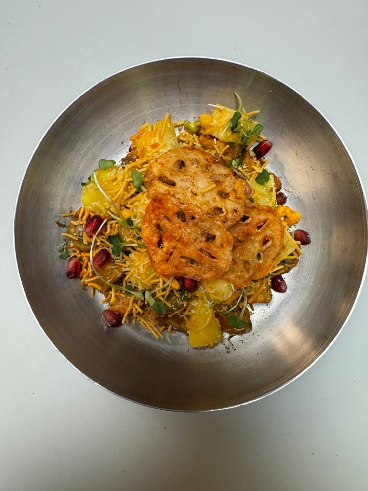 Lotus and Pineapple Chaat