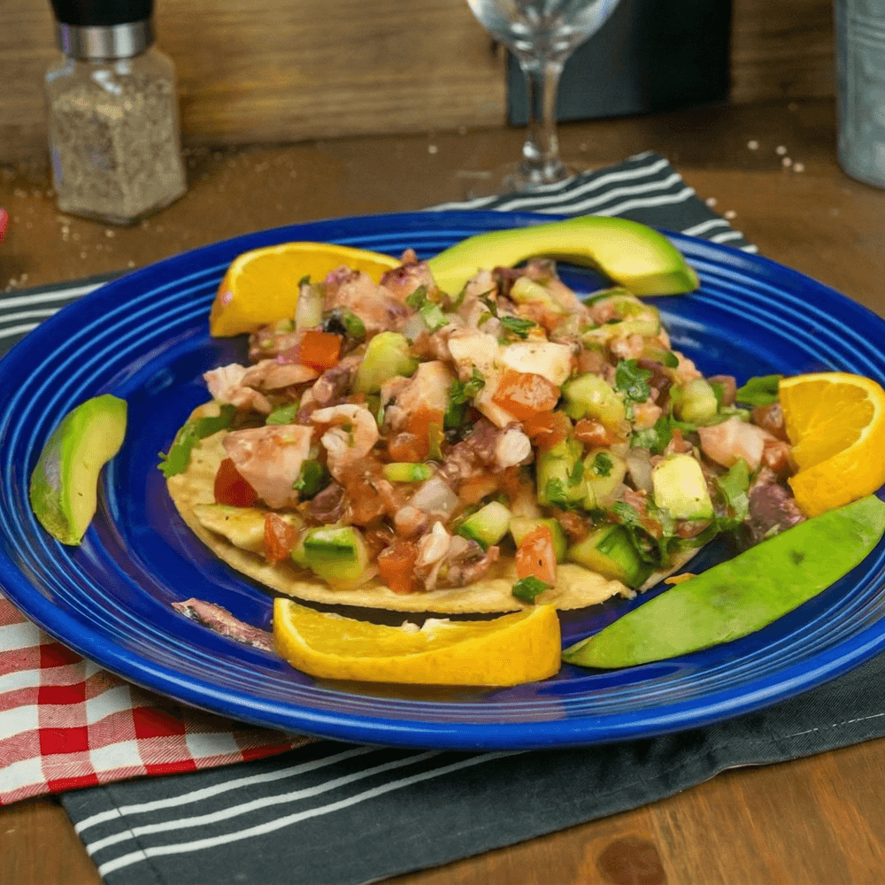 Tostadas De Ceviche De Pulpo