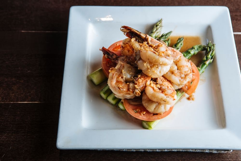 Jumbo Shrimp with Asparagus