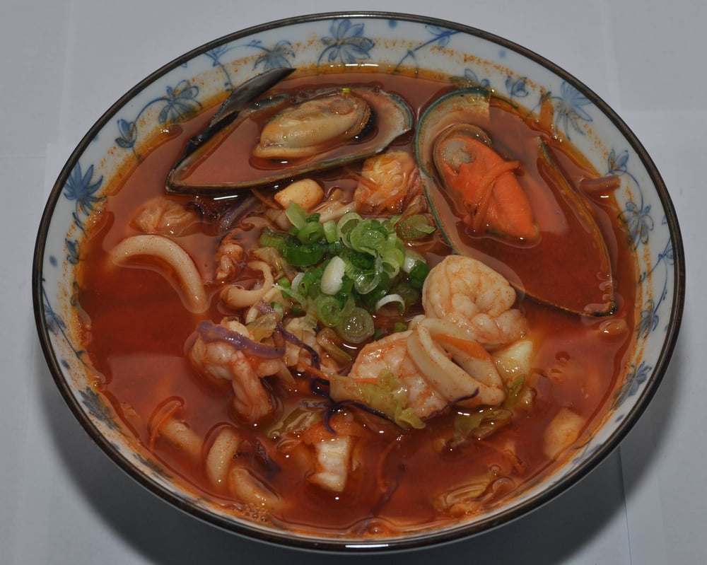 Spicy Seafood Udon