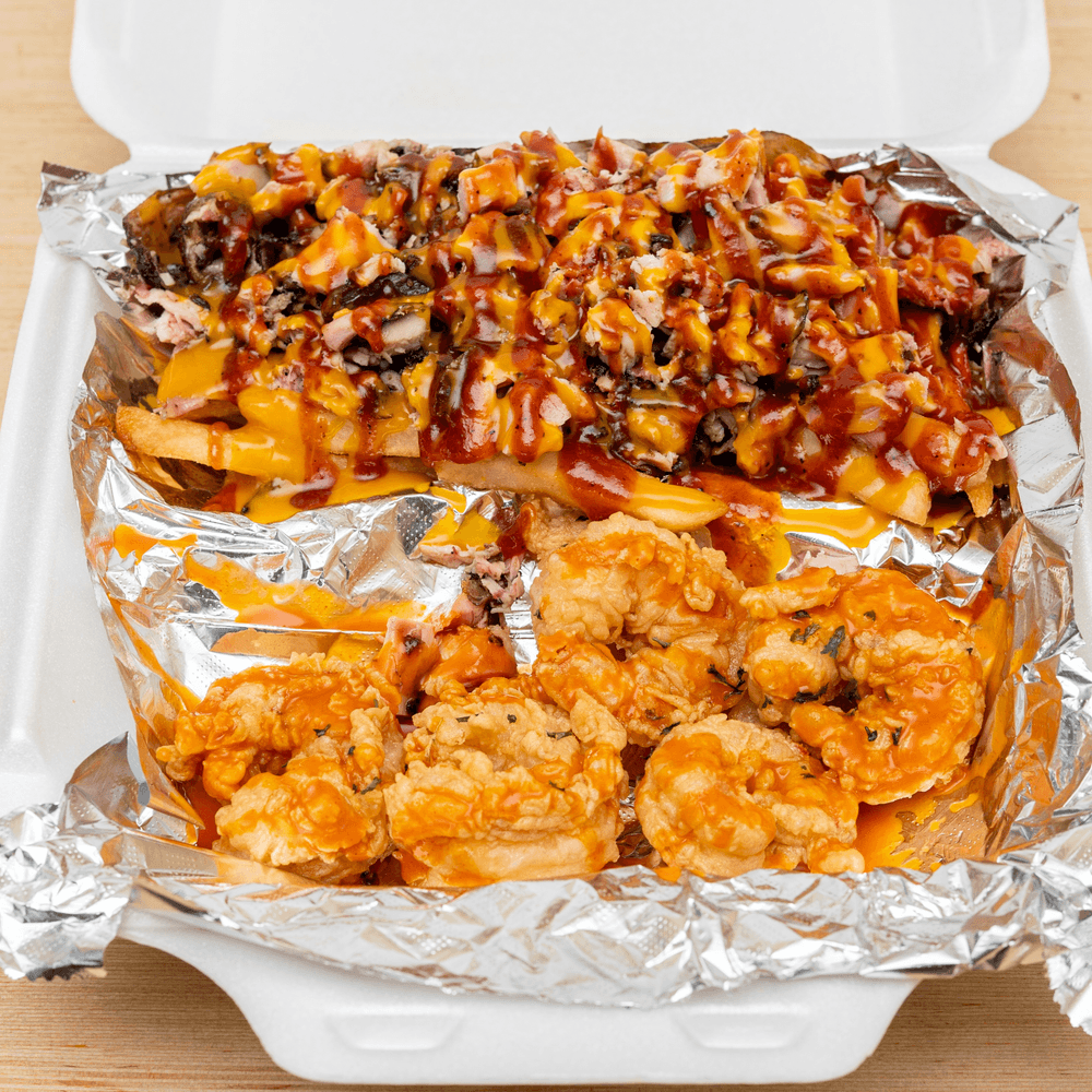 5Pc Shrimp and Jerk Fries combo