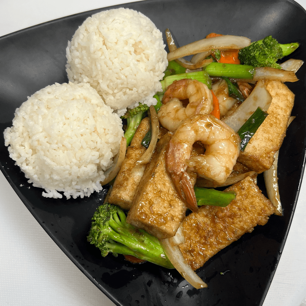 CS3. Stir Fried Lemongrass - Steam Rice