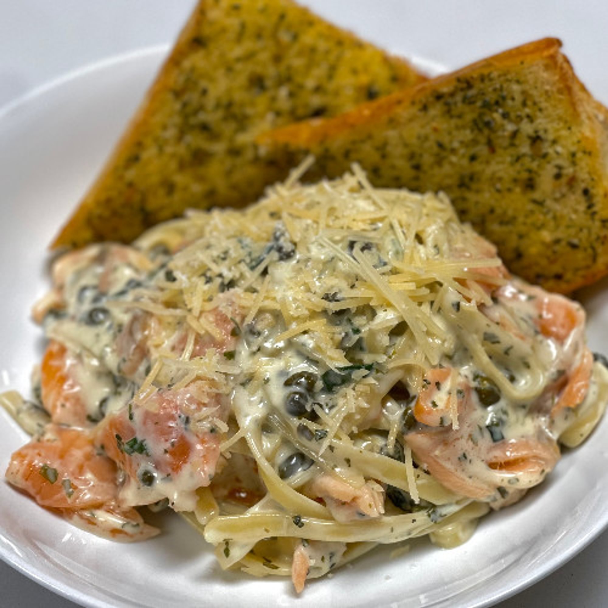 Salmon Fettuccine