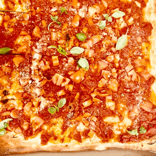 Grandma Tomato Pizza