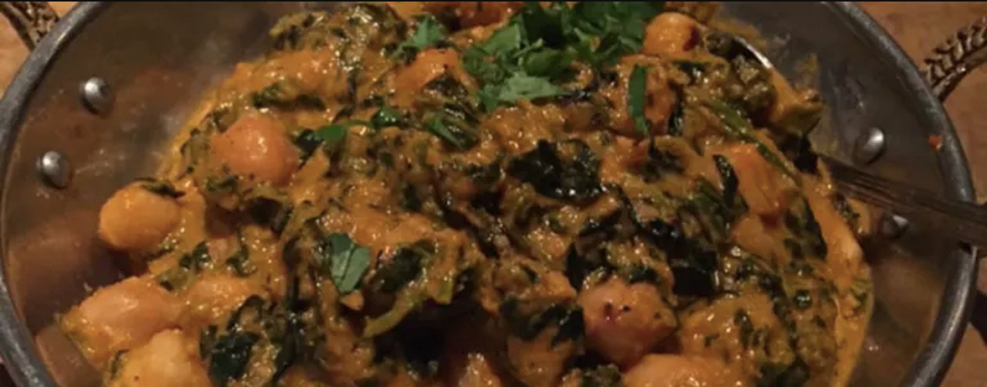 Chana Saag (ChickPeas+ Spinach)