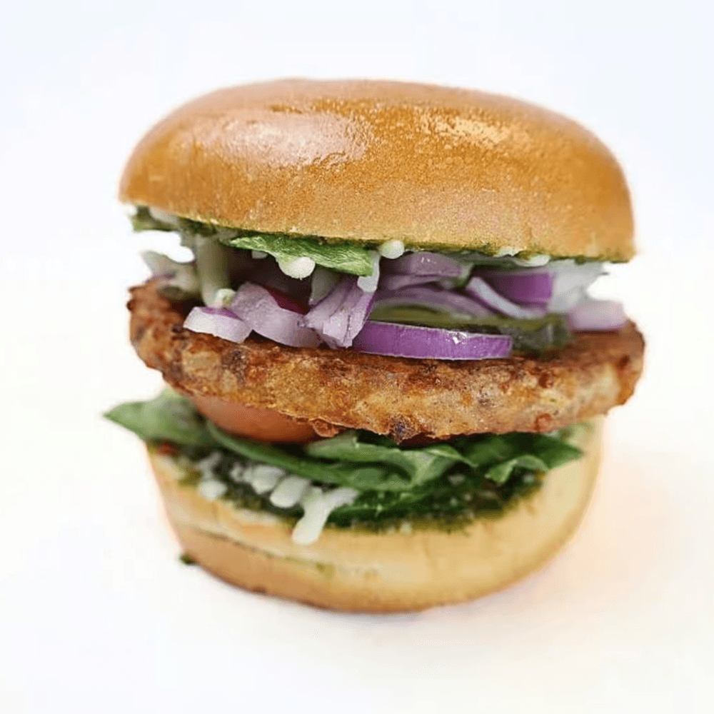 Hariyali Veggie Burger