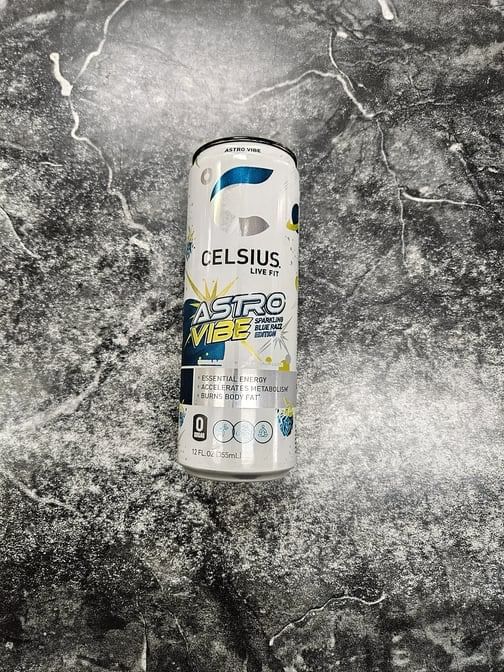 Celsius Astro Vibe Sparkling Blue Razz 12 Oz