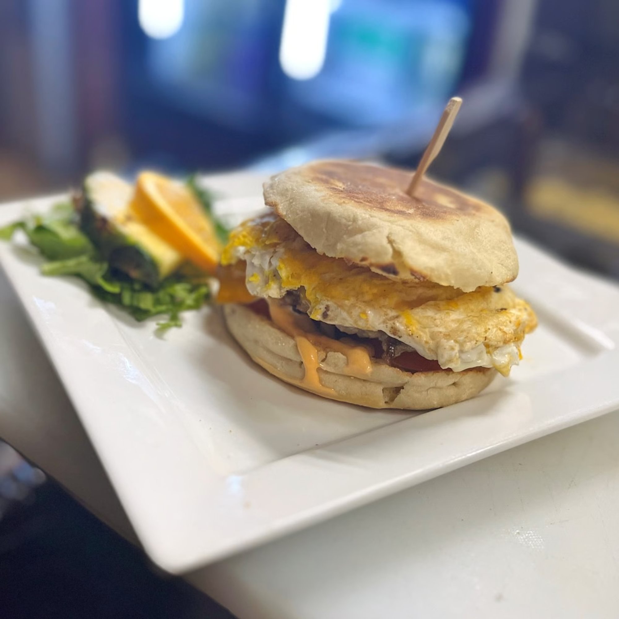 Sausage Egg & Cheddar Sandwich