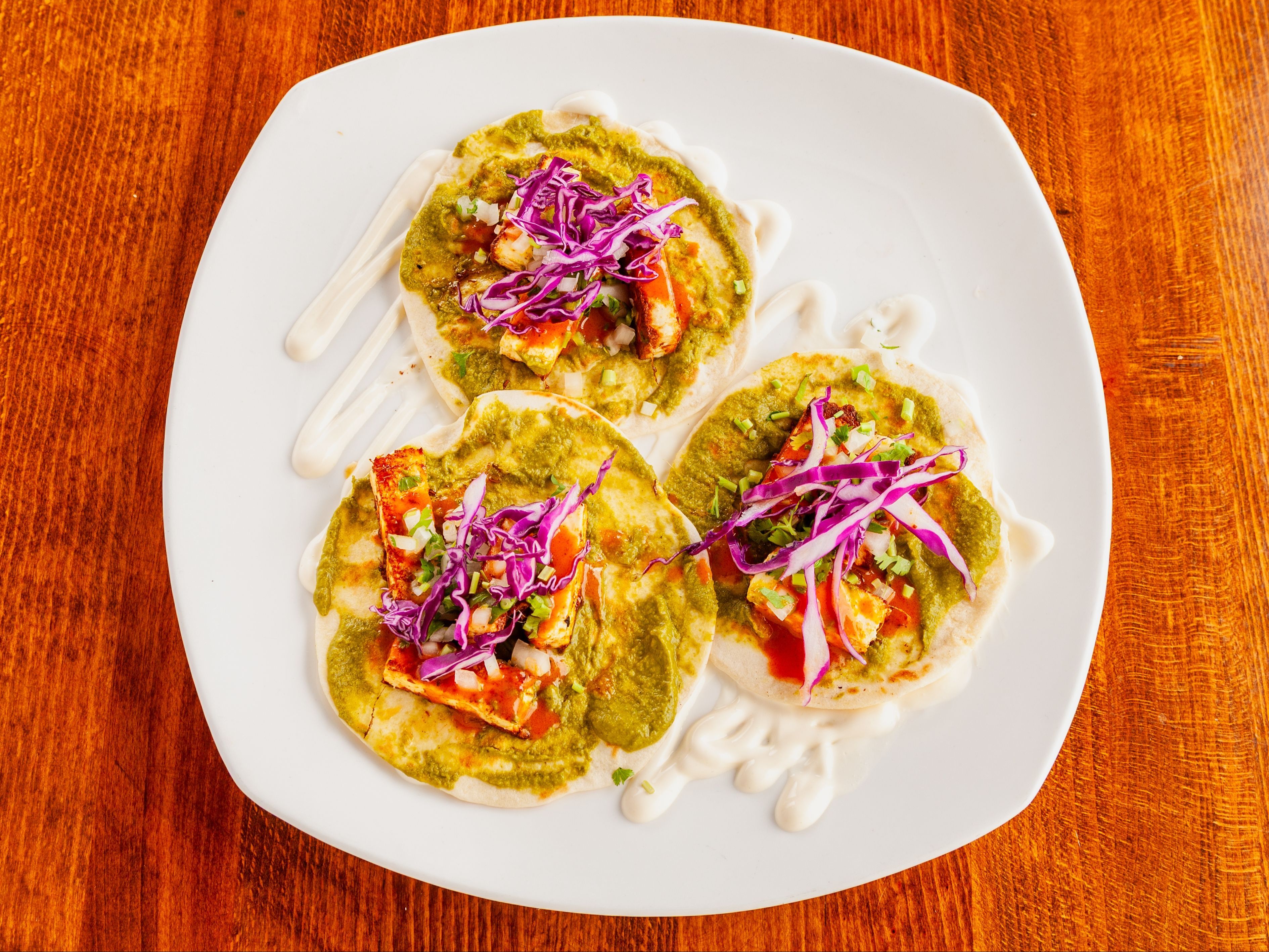 3 Paneer Tikka Tacos