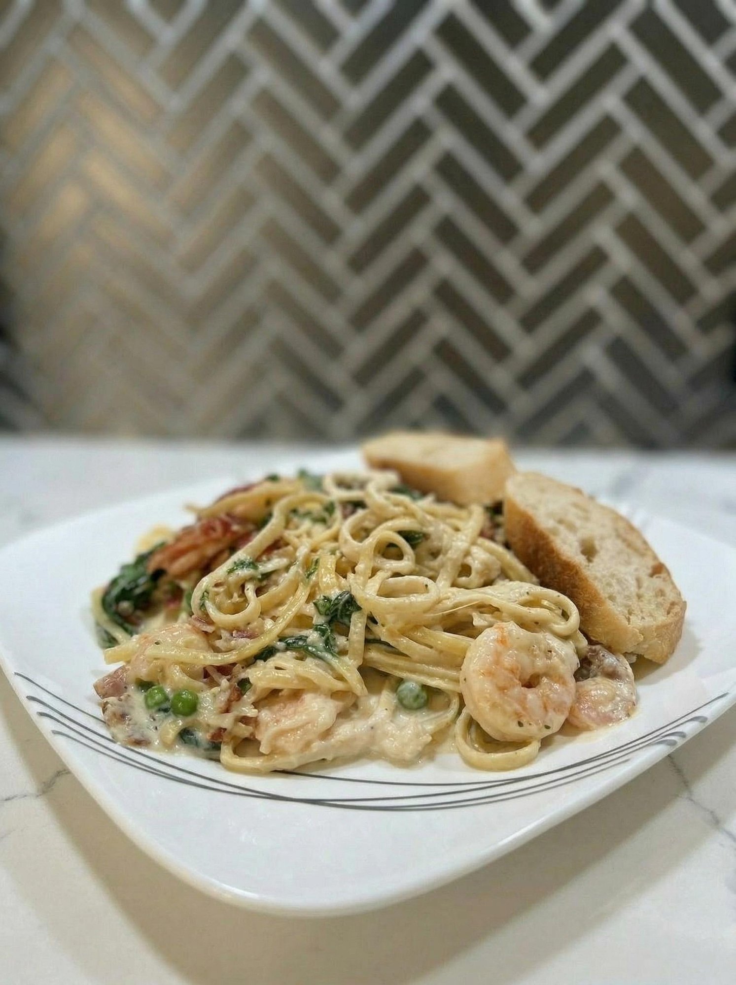 Shrimp Carbonara