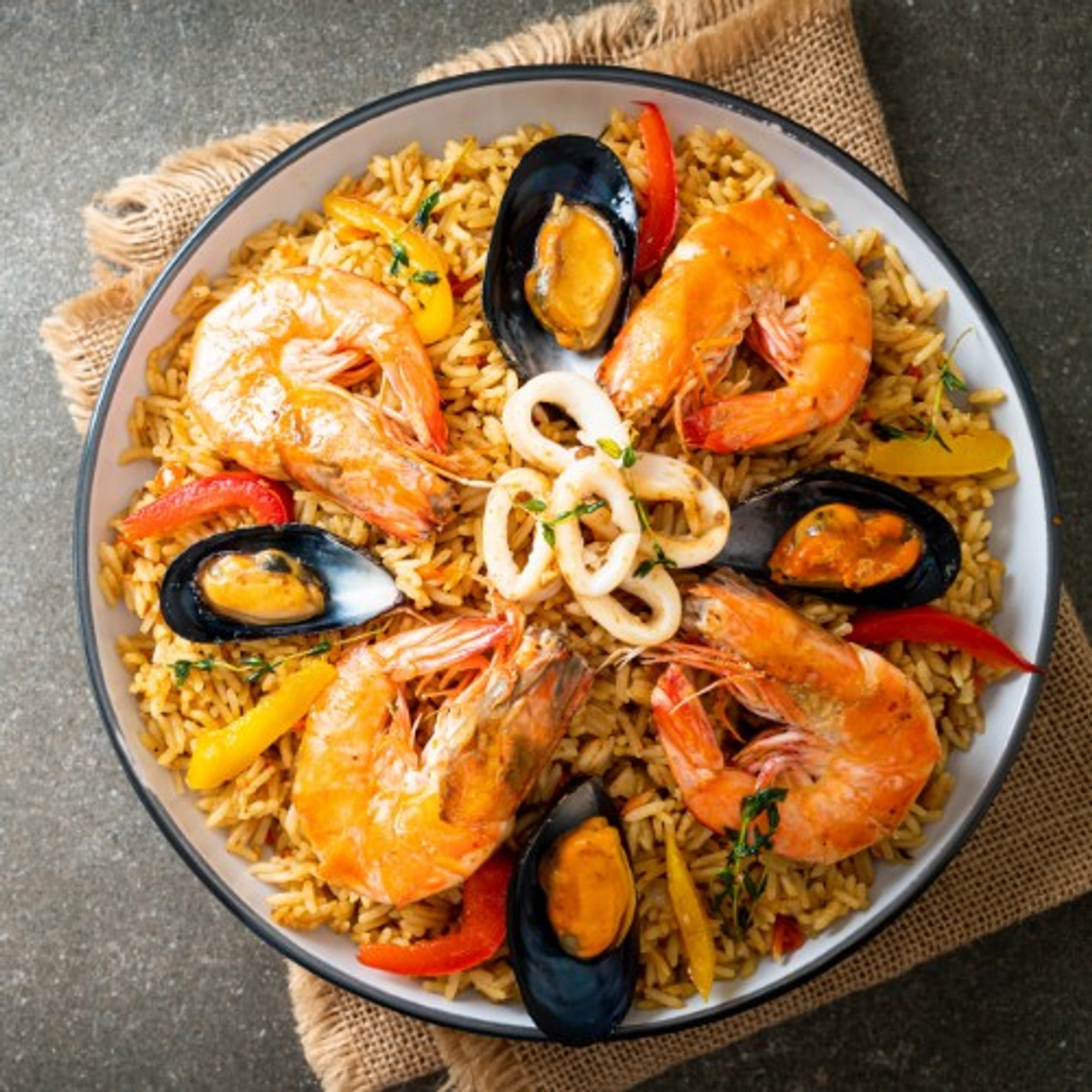Seafood Briyani
