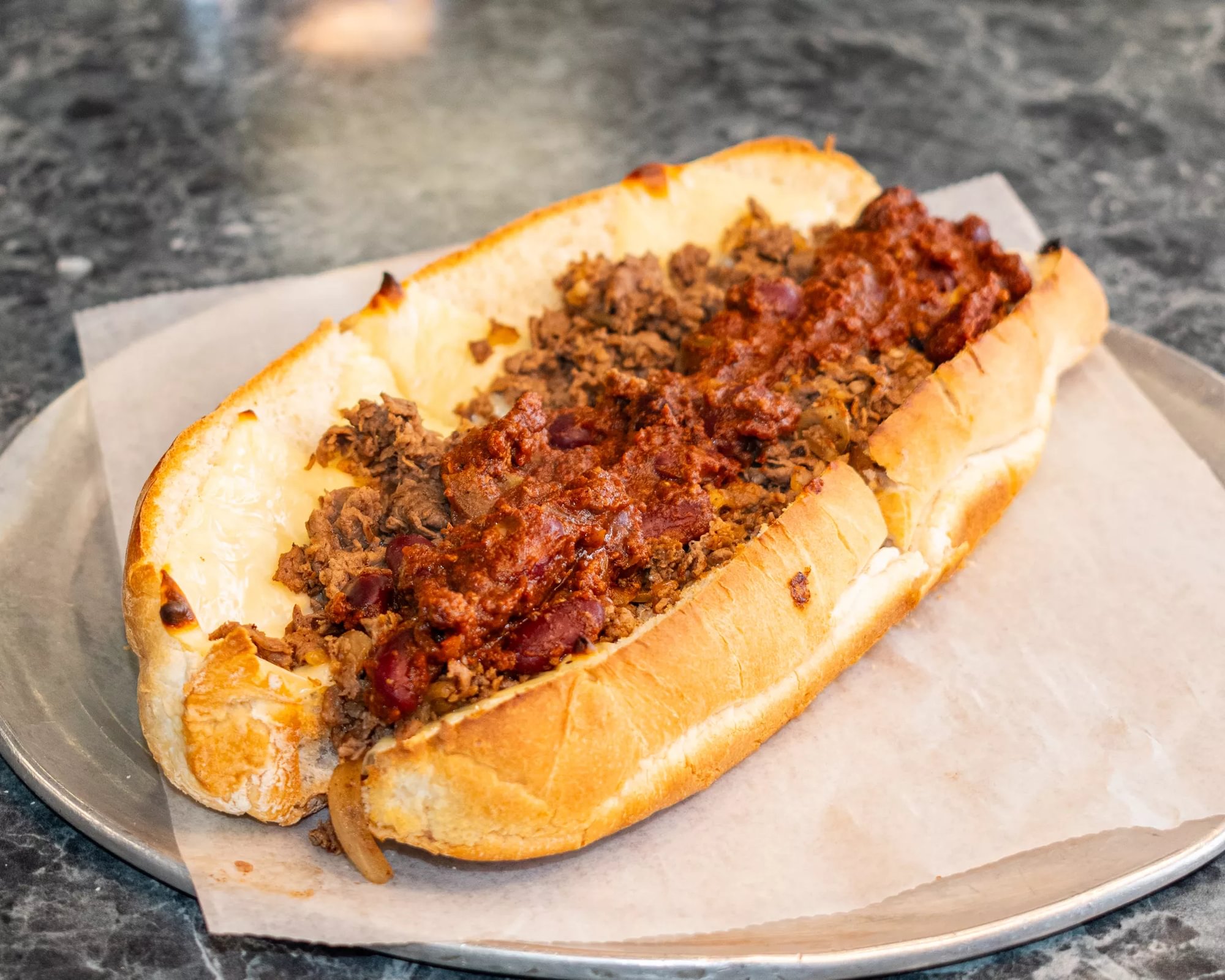 (Sm) #7 Steak, Onions, Cheese, Chili
