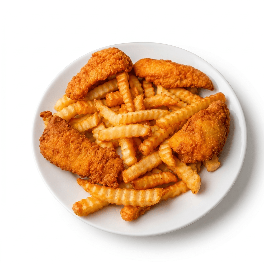 Chicken Fingers with Fries / Tiras de Pollo con Papas