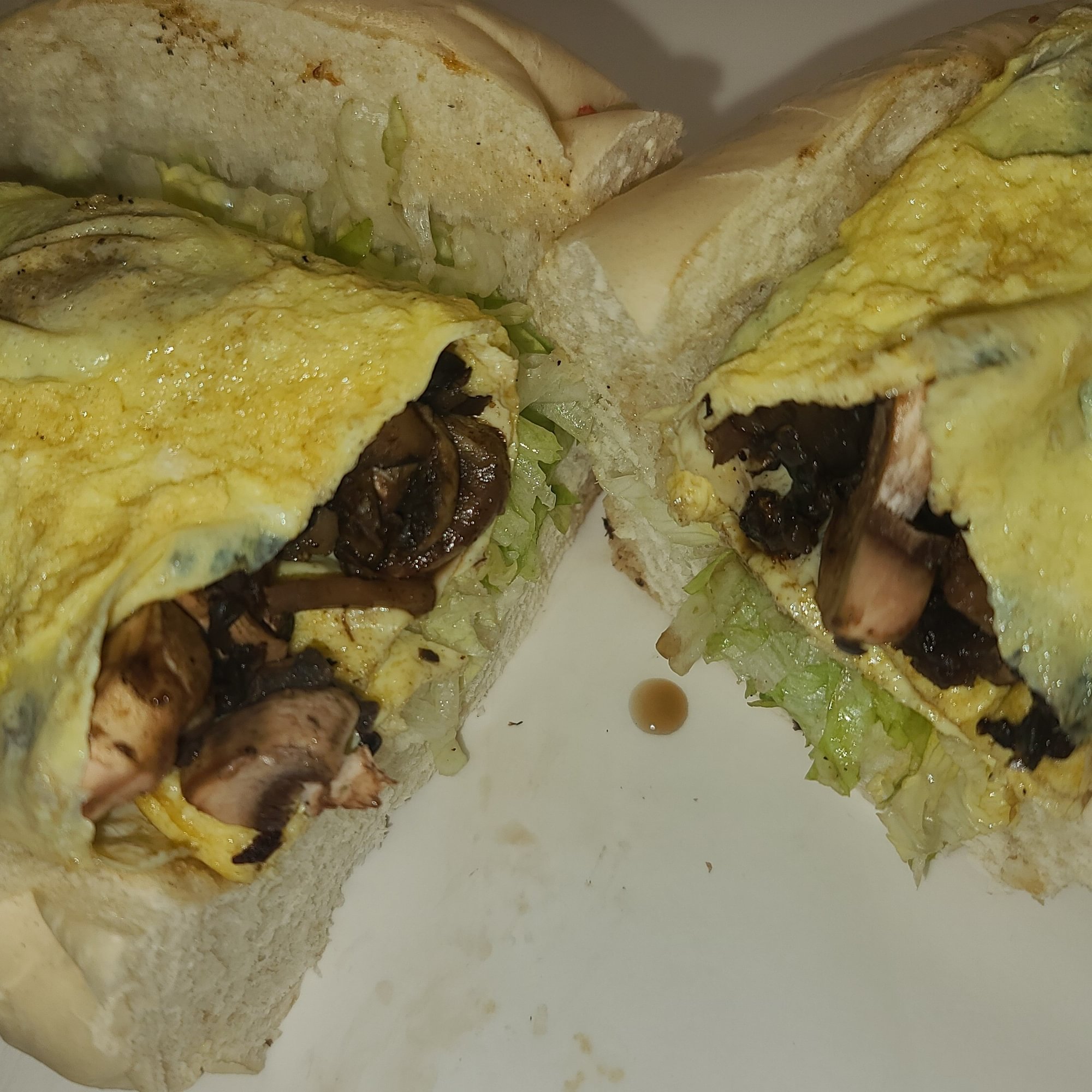 Mushroom & Eggs Breakfast Sub