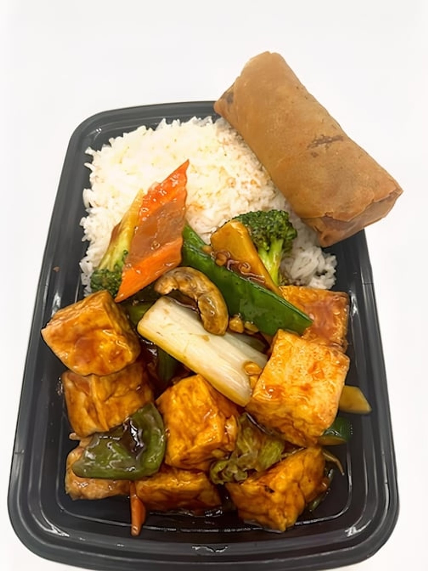 Bean curd with mixed vegetables lunch special