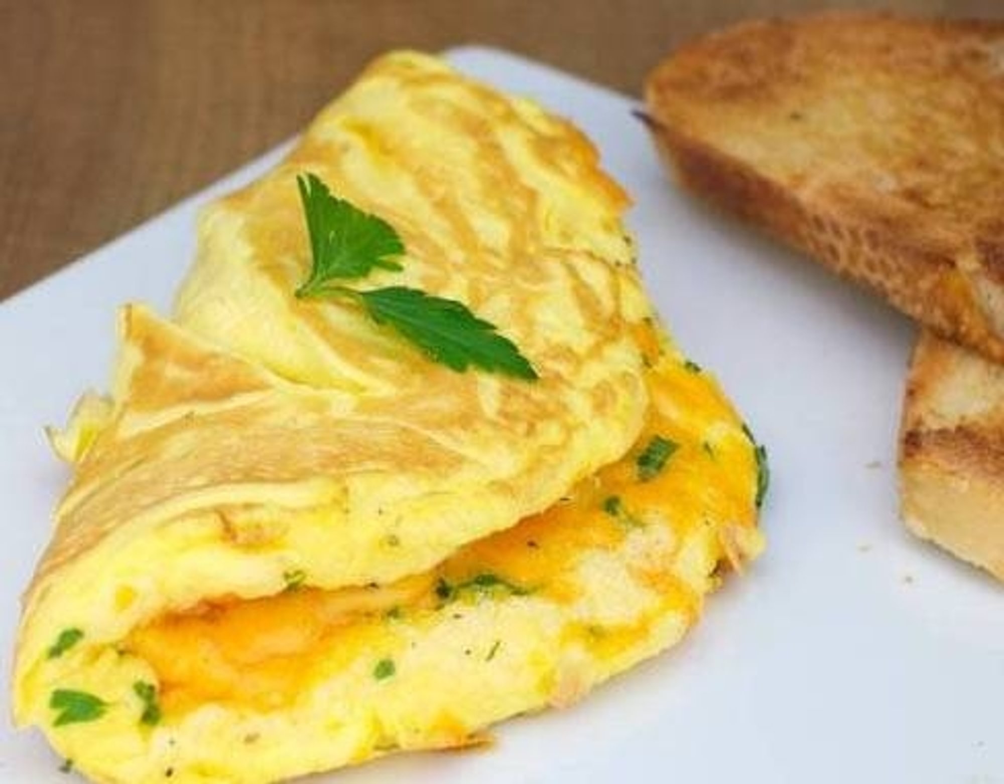 American cheese omelette