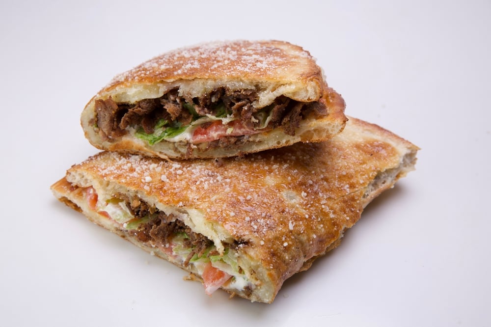 Open Steak Calzone