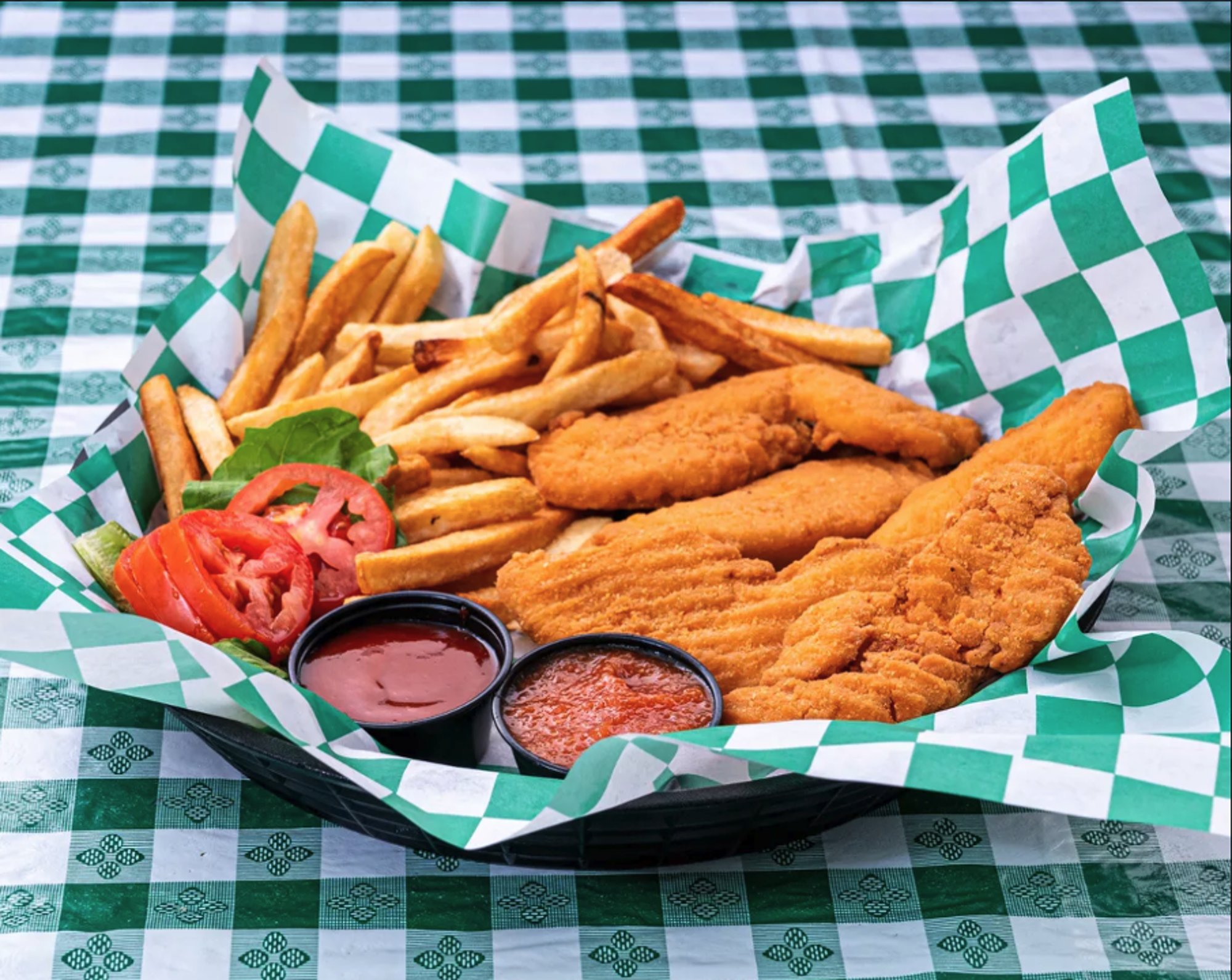 5 Pieces Crispy Chicken Finger Platter