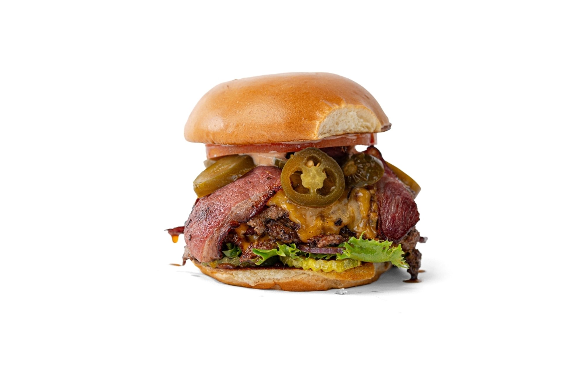 The Mighty CLE Burger with Seasoned Fries